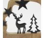 Décor sapin et cerf en manguier - 29,90