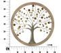 Décoration murale Arbre en métal Della Vita 61 x 1.8 cm - MAU-0257