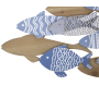 Décoration murale en MDF et métal Sea 91 x 3 x 33.5 cm - 63,90