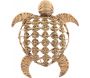 Décoration murale en algues et jacinthe tortue 49 cm