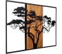 Décoration murale en bois et métal Acacia Tree
