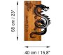 Décoration murale bois et métal Animal - ASI-1683