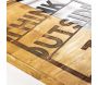 Décoration murale en bois et métal Citation - 36,10