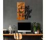 Décoration murale en bois et métal Citation - 6