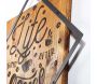 Décoration murale en bois et métal Citation - 29,51