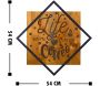 Décoration murale en bois et métal Citation - ASI-1623