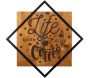Décoration murale en bois et métal Citation