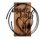 Décoration murale en bois et métal Citation