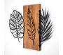 Décoration murale en bois et métal Florale - 66,90