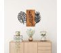 Décoration murale en bois et métal Florale - 5