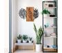 Décoration murale en bois et métal Florale - 6