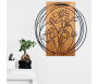 Décoration murale en bois et métal Florale - HANAH HOME