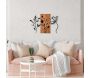 Décoration murale en bois et métal Florale - 6