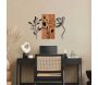 Décoration murale en bois et métal Florale - HANAH HOME