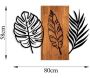 Décoration murale en bois et métal Florale - ASI-1701