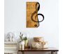 Décoration murale en bois et métal Musique - HANAH HOME