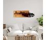 Décoration murale en bois et métal Véhicule - HANAH HOME