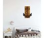 Décoration murale en bois et métal Walnut - HANAH HOME