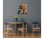Décoration murale en bois et métal Walnut - HANAH HOME