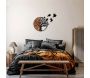 Décoration murale en bois et métal Arbre et oiseaux en vol - HANAH HOME