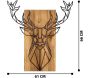 Décoration murale en bois et métal Walnut - ASI-1018
