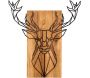 Décoration murale en bois et métal Walnut