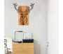 Décoration murale en bois et métal Walnut - HANAH HOME
