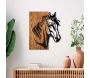 Décoration murale en bois et métal Walnut - HANAH HOME