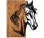 Décoration murale en bois et métal Walnut