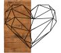 Décoration murale en bois et métal Walnut