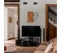 Décoration murale en bois et métal Walnut - HANAH HOME