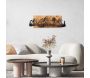 Décoration murale en bois et métal Walnut - HANAH HOME