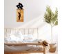 Décoration murale en bois et métal Walnut - HANAH HOME