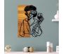 Décoration murale en bois et métal Walnut - HANAH HOME