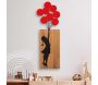 Décoration murale en bois et métal Walnut - HANAH HOME