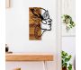 Décoration murale en bois et métal Walnut - HANAH HOME