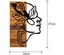 Décoration murale en bois et métal Walnut - ASI-1693