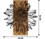 Décoration murale en bois et métal Walnut - ASI-1024
