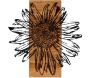 Décoration murale en bois et métal Walnut