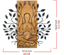 Décoration murale en bois et métal Walnut - ASI-2020