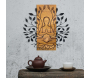 Décoration murale en bois et métal Walnut - HANAH HOME