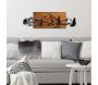 Décoration murale en bois et métal Walnut - ASI-1020