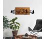 Décoration murale en bois et métal Walnut - HANAH HOME