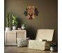 Décoration murale en bois et métal Walnut - HANAH HOME