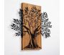 Décoration murale en bois et métal Walnut - ASI-1022
