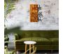 Décoration murale en bois et métal Walnut - HANAH HOME