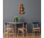 Décoration murale en bois et métal Walnut - HANAH HOME