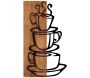 Décoration murale en bois et métal Walnut