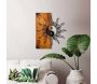 Décoration murale en bois et métal Walnut - HANAH HOME