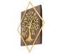 Décoration murale en bois et métal doré Walnut - 29,90
